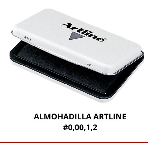 ALMOHADILLA ARTLINE # 1 NEGRA