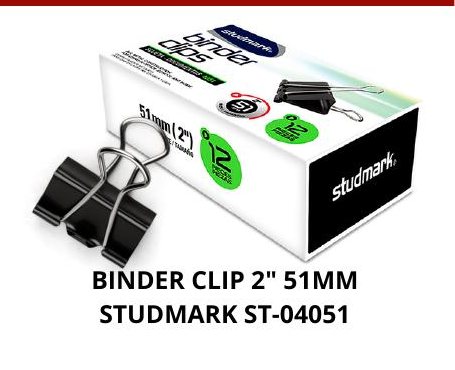 BINDER CLIP 2" 51MM STUDMARK