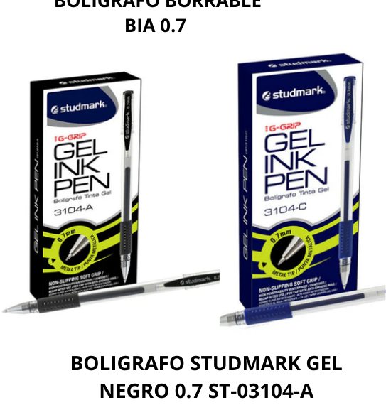 BOLIGRAFO STUDMARK GEL AZUL 0.7
