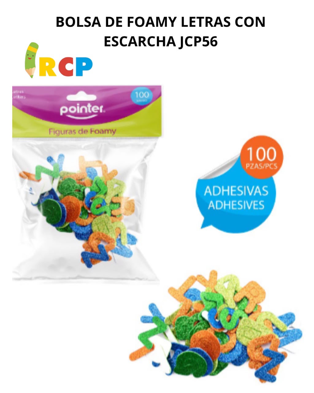 BOLSA DE FOAMY LETRAS ESCARCH