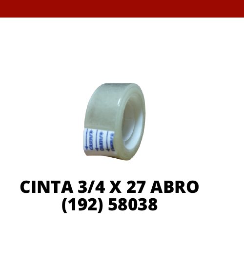 CINTA 3/4 X 27 ABRO (192)