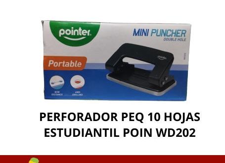 PERFORADOR PEQ 10 HOJAS ESTUDIANTIL POIN
