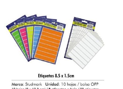 PAQ. DE VIÑETA PARA FOLDER CELESTE