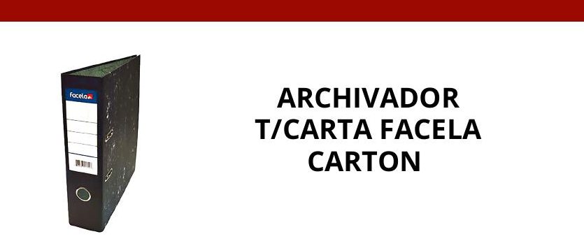 ARCHIVADOR DE PALANCA T/C FACELA CARTON