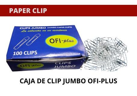CAJA DE CLIP JUMBO OFI-PLUS