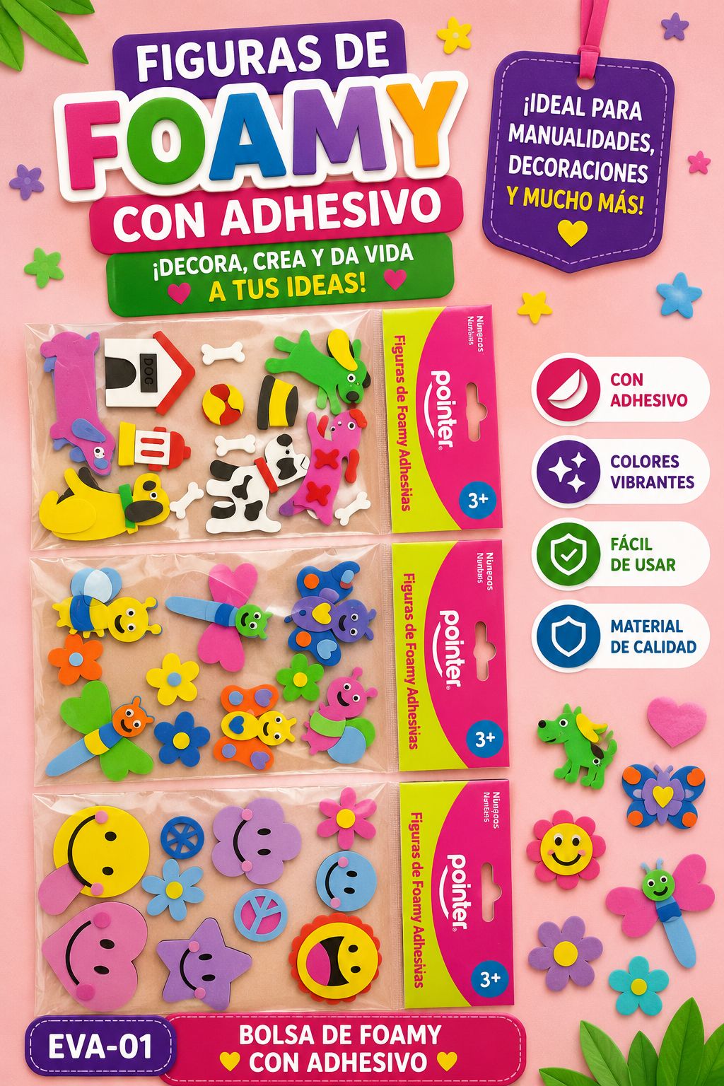 BOLSA DE FOAMY VARIAS/FIGURAS