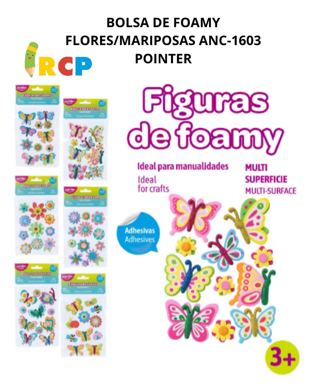 BOLSA DE FOAMY FLORES/MARIPOSAS ANC-1603 POINTER