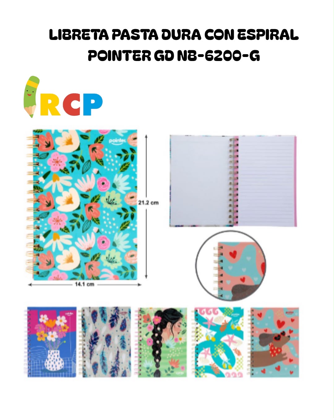 LIBRETA DE RECUERDO ESPIRAL POINTER GD