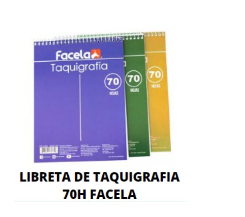 LIBRETA DE TAQUIGRAFIA 70H FACELA