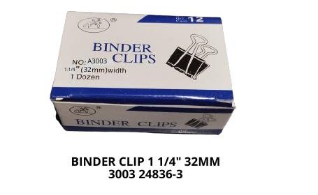 BINDER CLIP 1 1/4" 32MM 3003