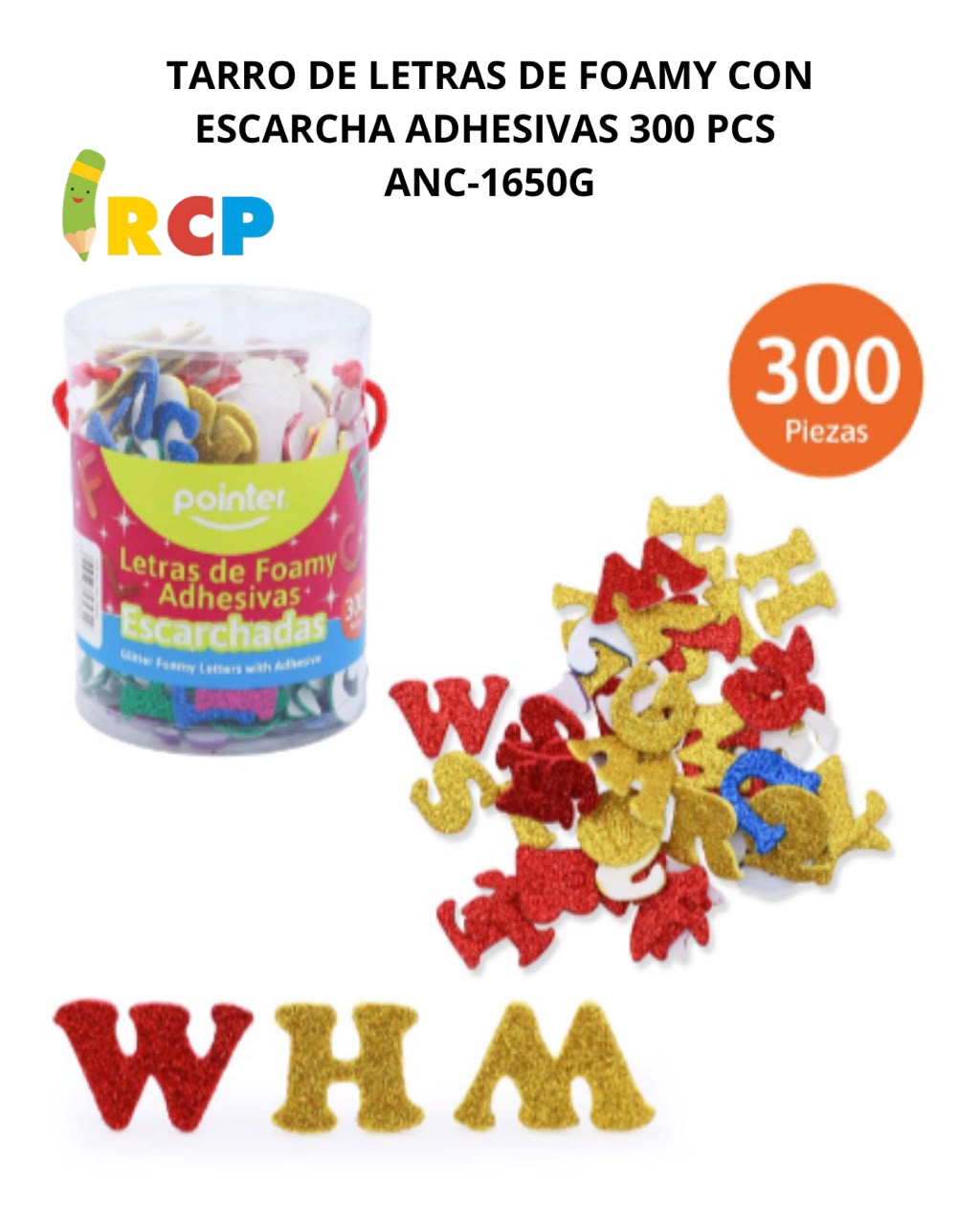 TARRO DE FIGURA DE FOAMY ADH 300 PCS