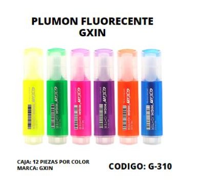PLUMON FLUORECENTE MORADO GXIN G-310