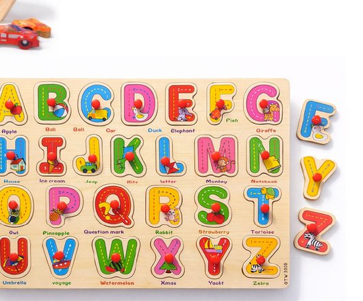 JUEGO DIDACT DE MADERA DE LETRAS