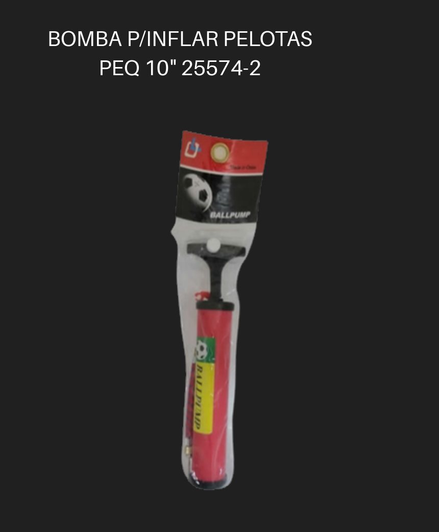 BOMBA P/INFLAR PELOTAS PEQ 10"