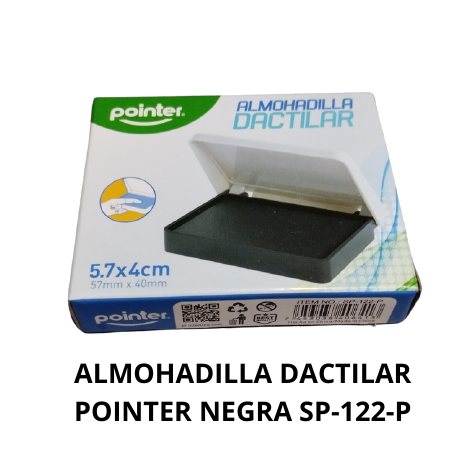 ALMOHADILLA DACTILAR POINTER NEGRA