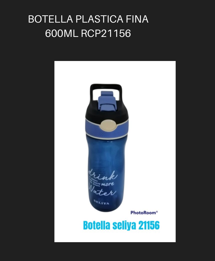 BOTELLA PLASTICA FINA 600ML