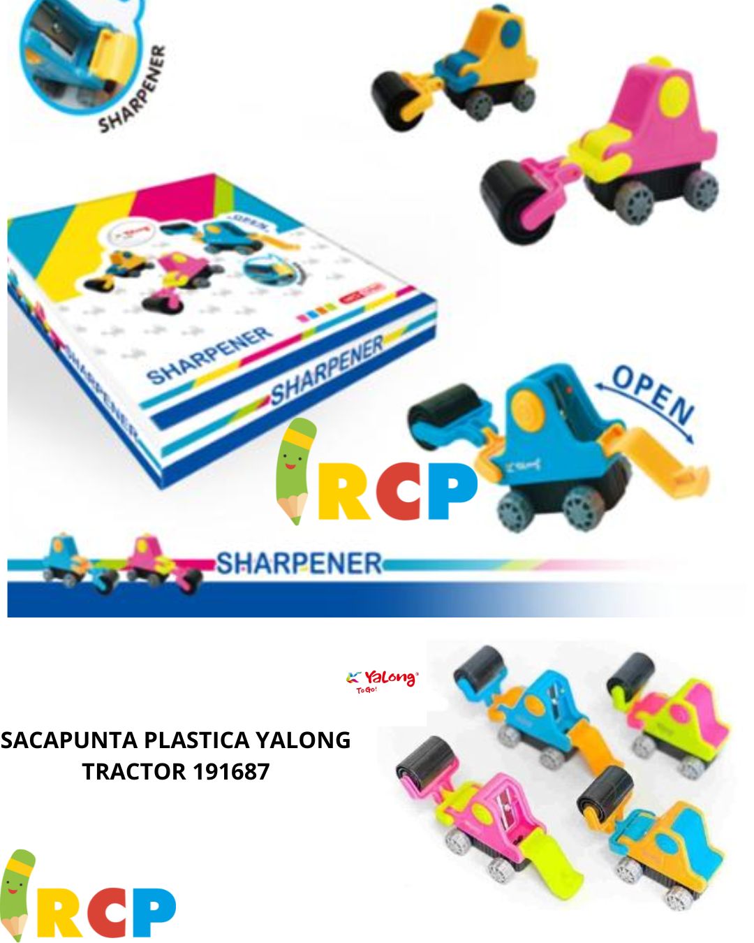 SACAPUNTA PLASTICA YALONG TRACTOR
