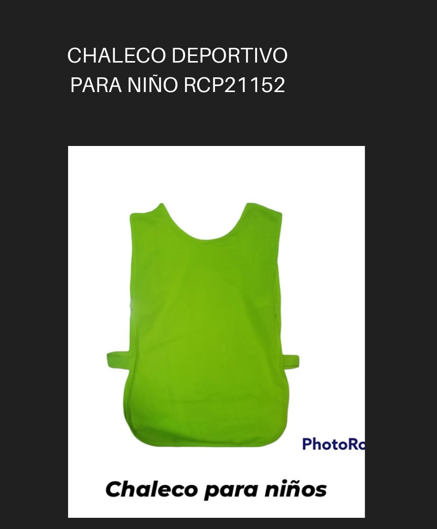 CHALECO DEPORTIVO PARA NIÑO