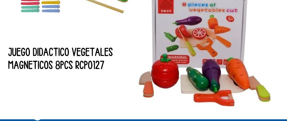 JUEGO DIDACT VEGETALES MAGNETICOS 8PCS