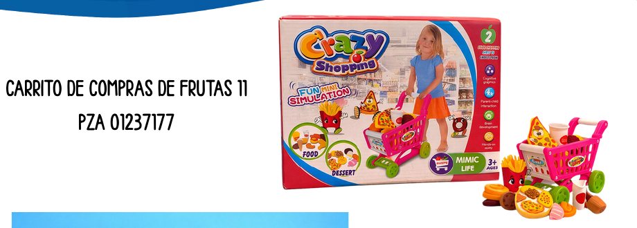 CARRITO DE COMPRAS DE FRUTAS 11 PZA