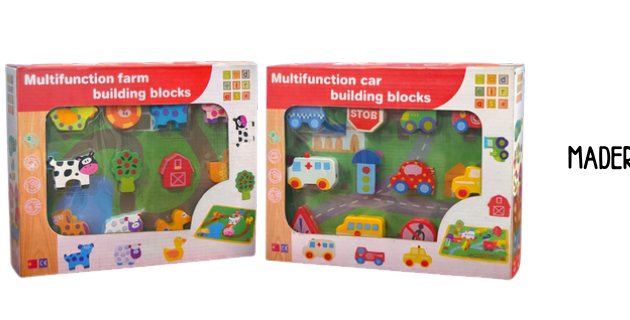 JUEGO DIDACT MADERA/TRANSPORTE/GRANJA FINO
