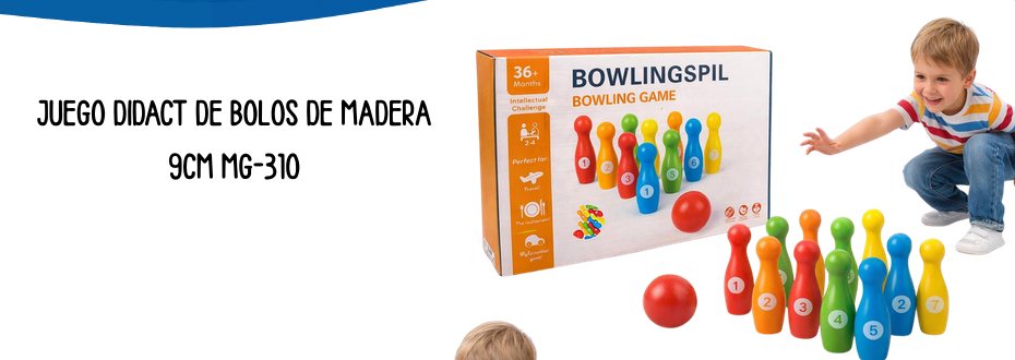 JUEGO DIDACT MINI BOLOS DE MADERA  9CM