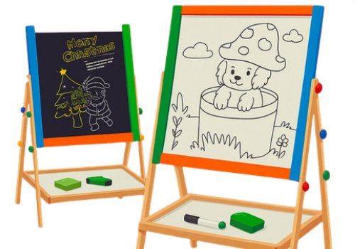 PIZARRA DE MADERA INFANTIL 2 EN 1