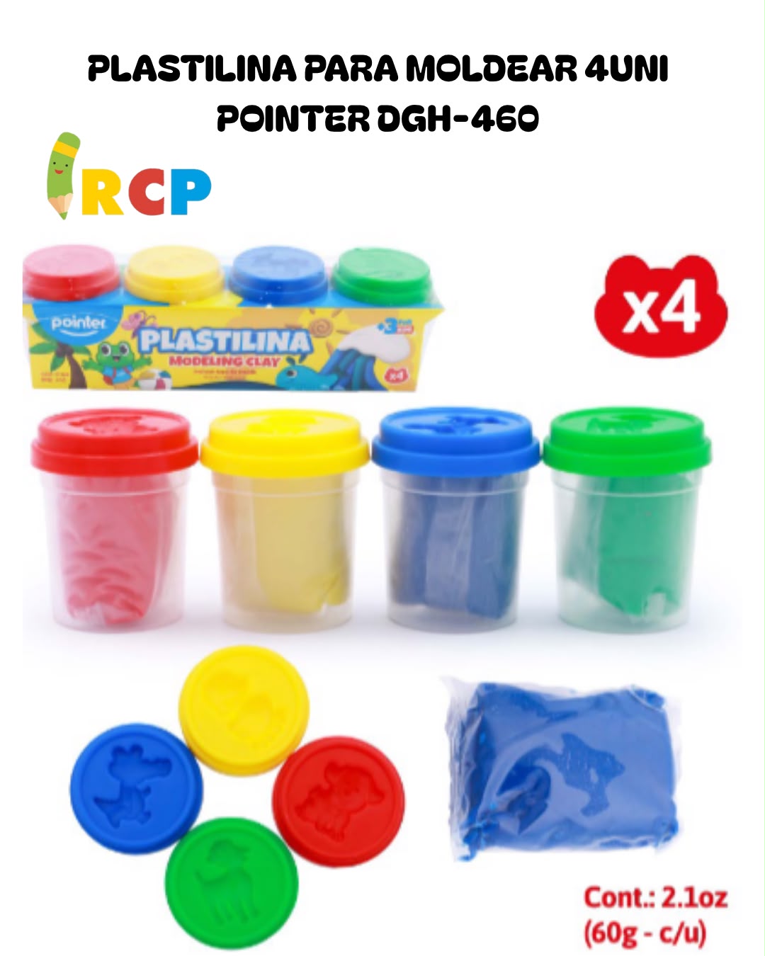 PLASTILINA PARA MOLDEAR 4UNI POINTER