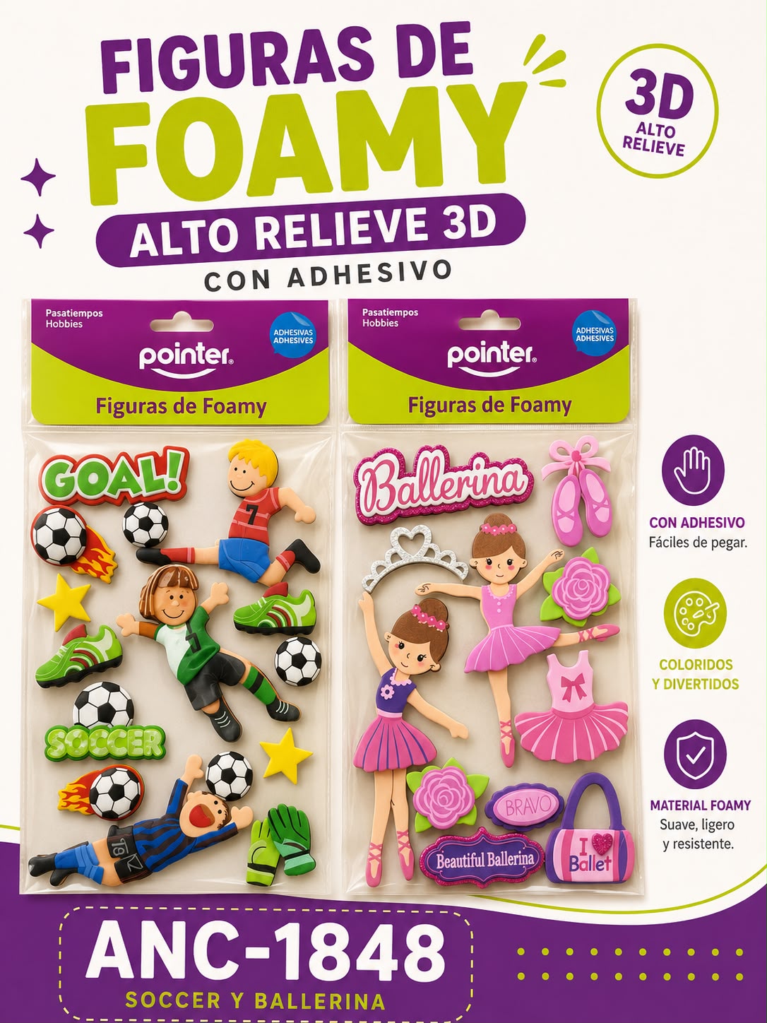 BOLSA DE FOAMY ADH BAILARINA/FUTBOL