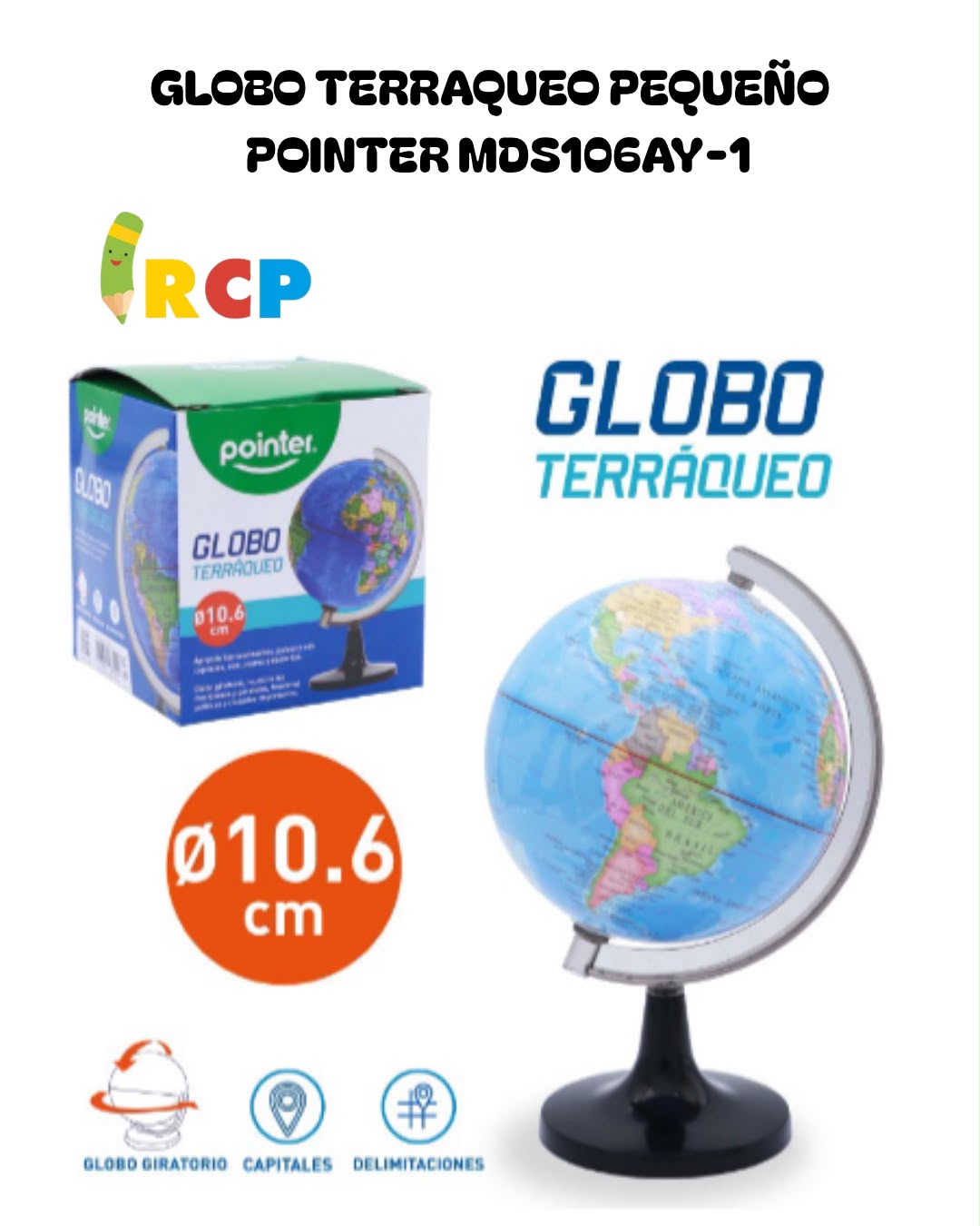 GLOBO TERRAQUEO PEQ  POINTER