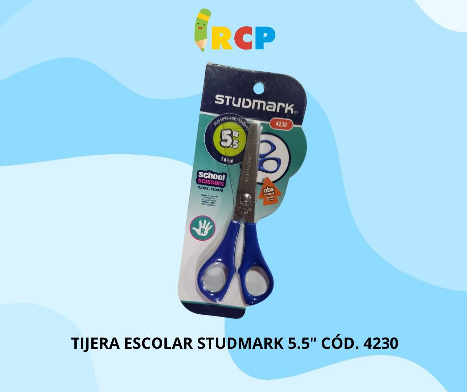 TIJERA 5.5" MANGO PLASTICO STD