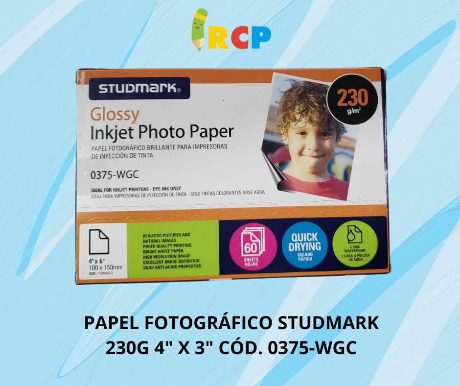 PAQ PAPEL FOTOGRAF. ST-00375-WGC 230G BRILLA 4X6