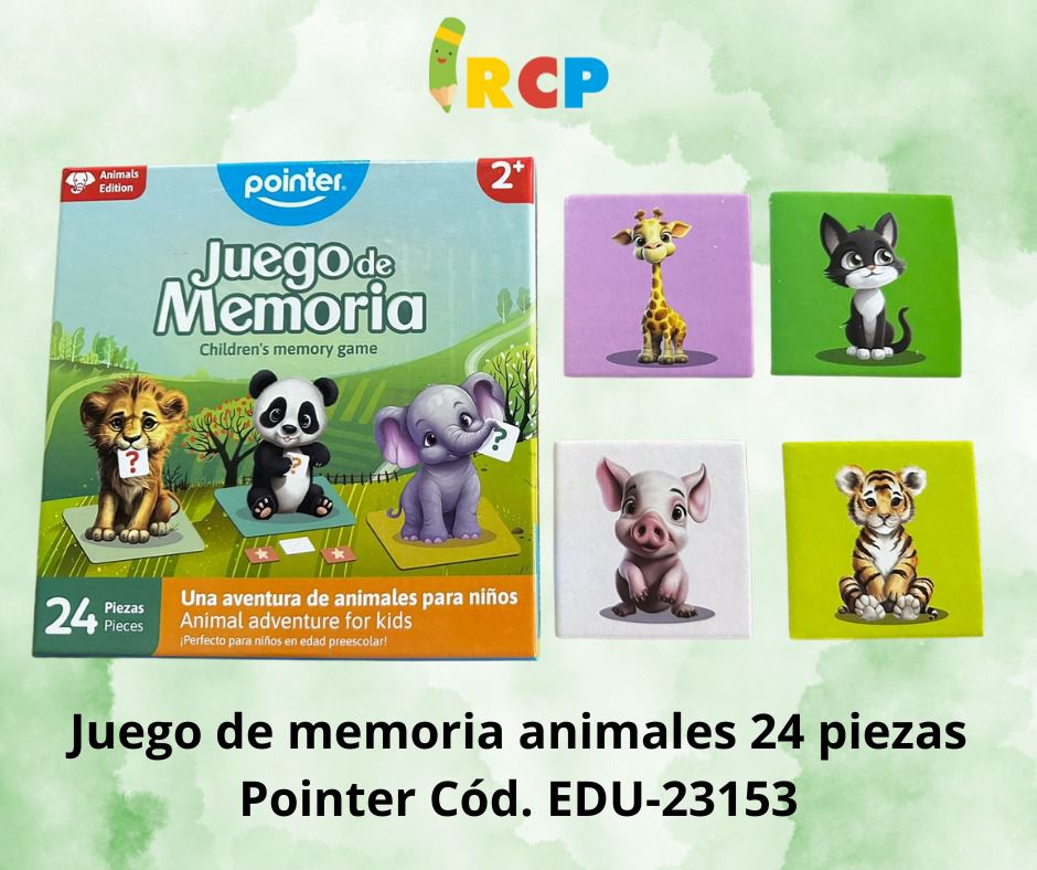 JUEGO DE MEMORIA DE ANIMALES POINTER
