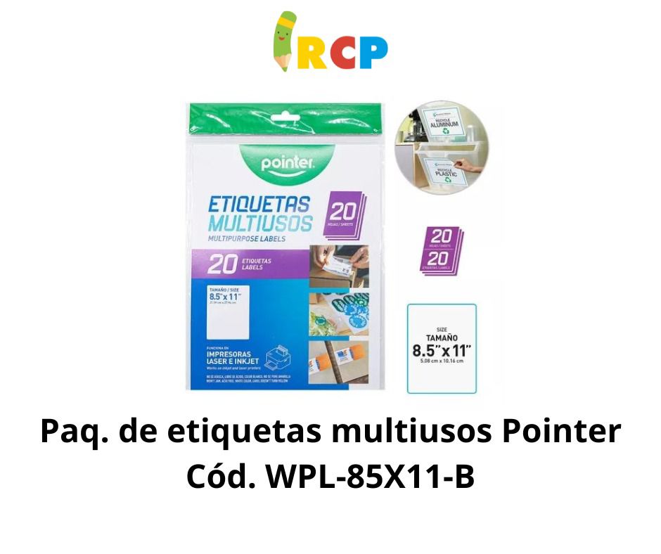 PAQ DE  PAPEL ADHESIVO T/C  POINTER