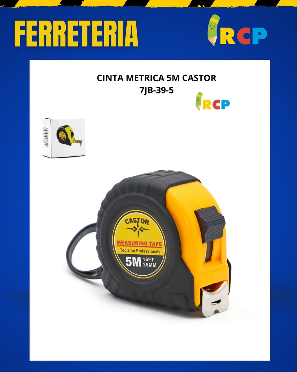CINTA METRICA 5M CASTOR