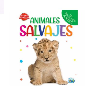 LIBRO DE ANIMALES CON TEXTURA  SALVAJES