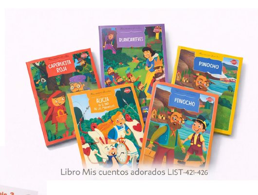 LIBRO MIS CUENTOS ADORADOS 16PG LIST-421 AL 426
