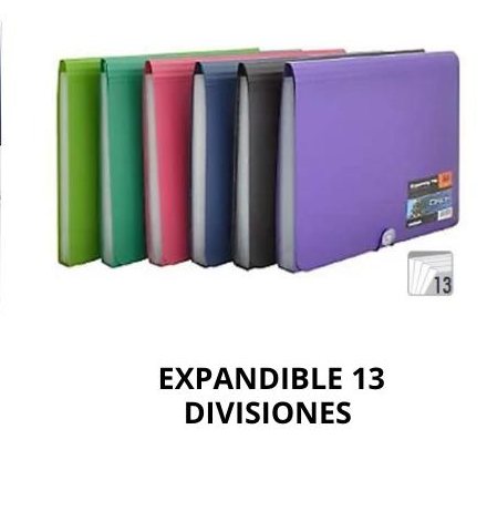 EXPANDIBLE 13 DIV. T/C COLOR PASTEL