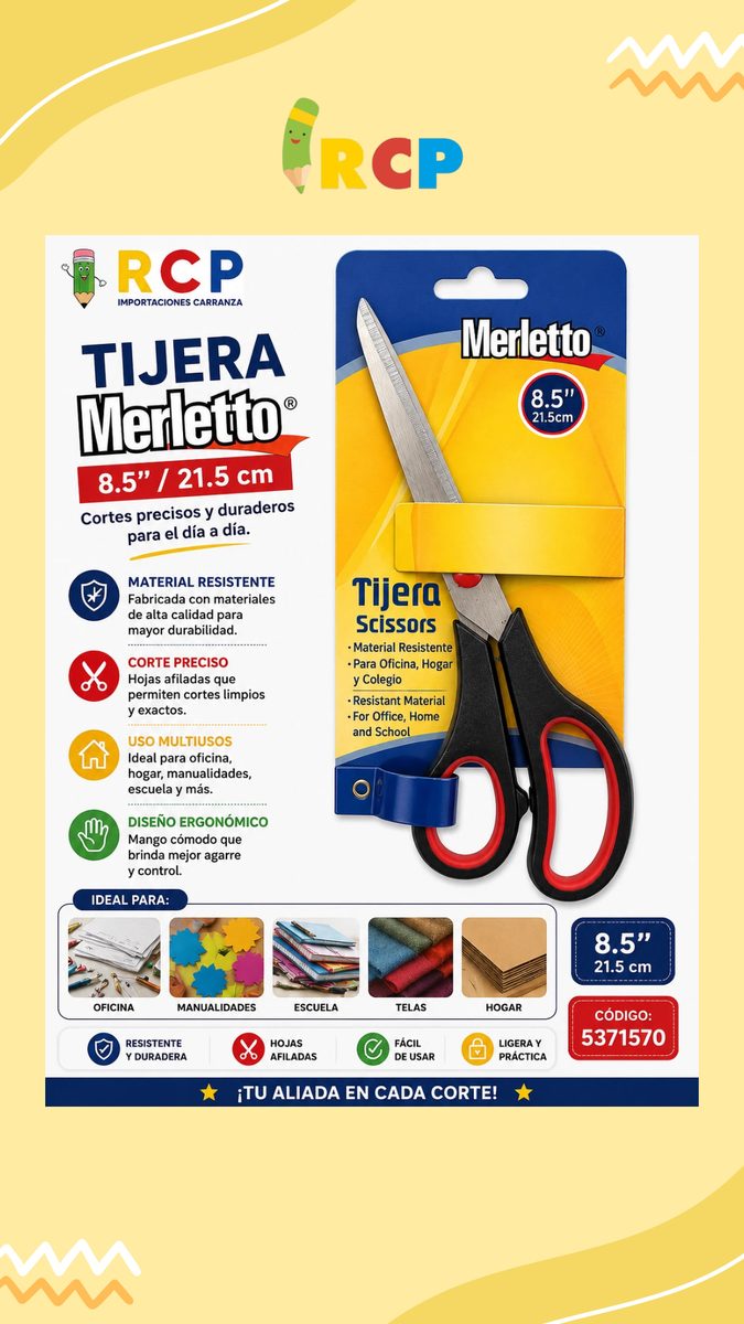 TIJERA 8.5" MERLETTO
