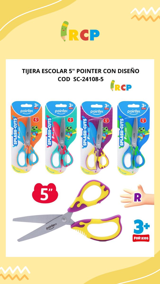 TIJERA ESCOLAR 5" FINA POINTER