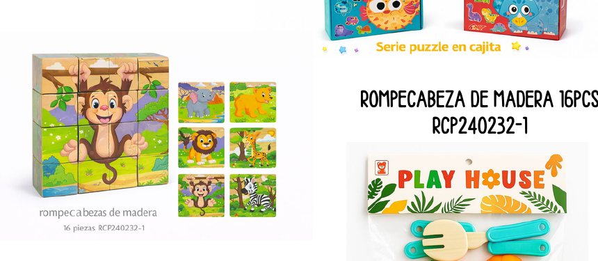 ROMPECABEZA DE MADERA 16PCS