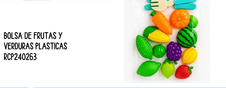 BOLSA DE FRUTAS Y VERDURAS PLASTICAS