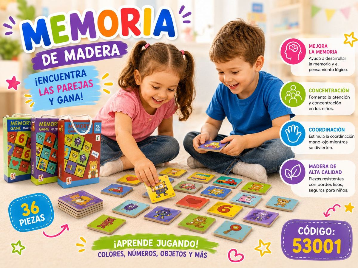 JUEGO DE MESA MEMORIA GD 6CM