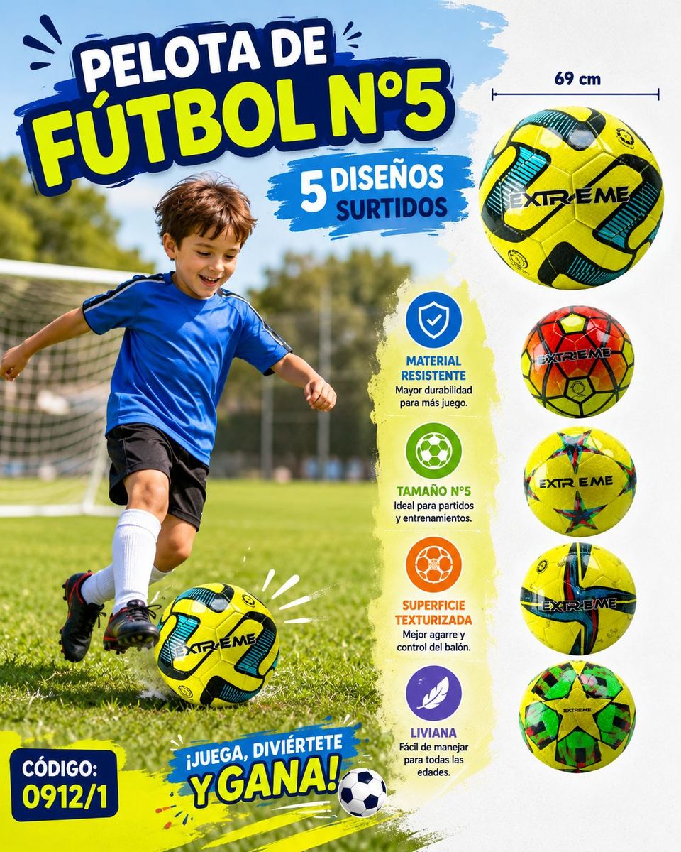 PELOTA DE FUTBOL #5 EXTREME