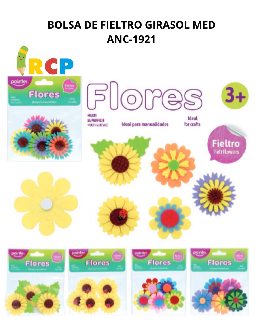 BOLSA DE FIELTRO GIRASOL MED