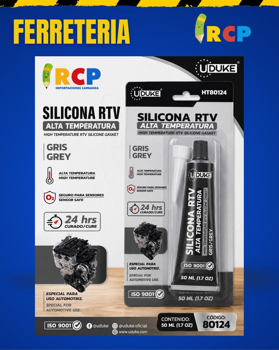 SILICONA 50ML GRIS ALTA TEMPERATURA AUTOM.
