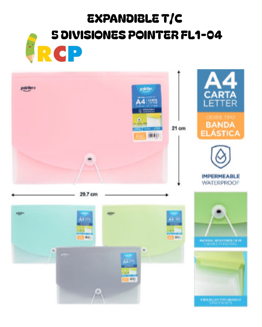 EXPANDIBLE T/C 5 DIV POINTER