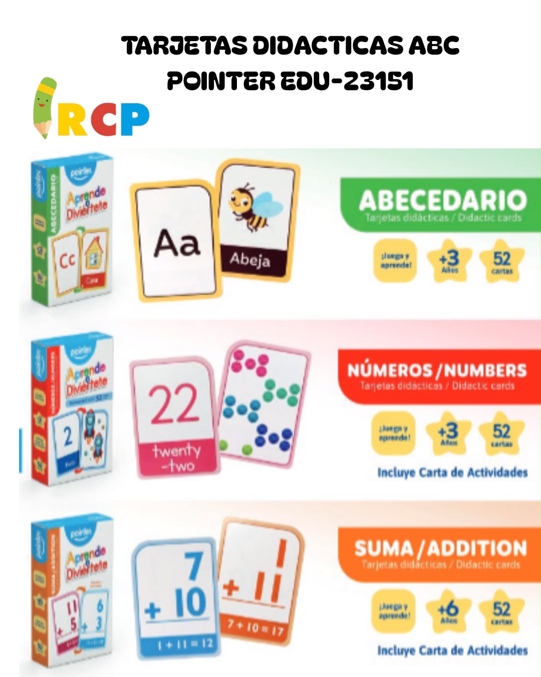 TARJETAS DIDACTICAS ABC POINTER