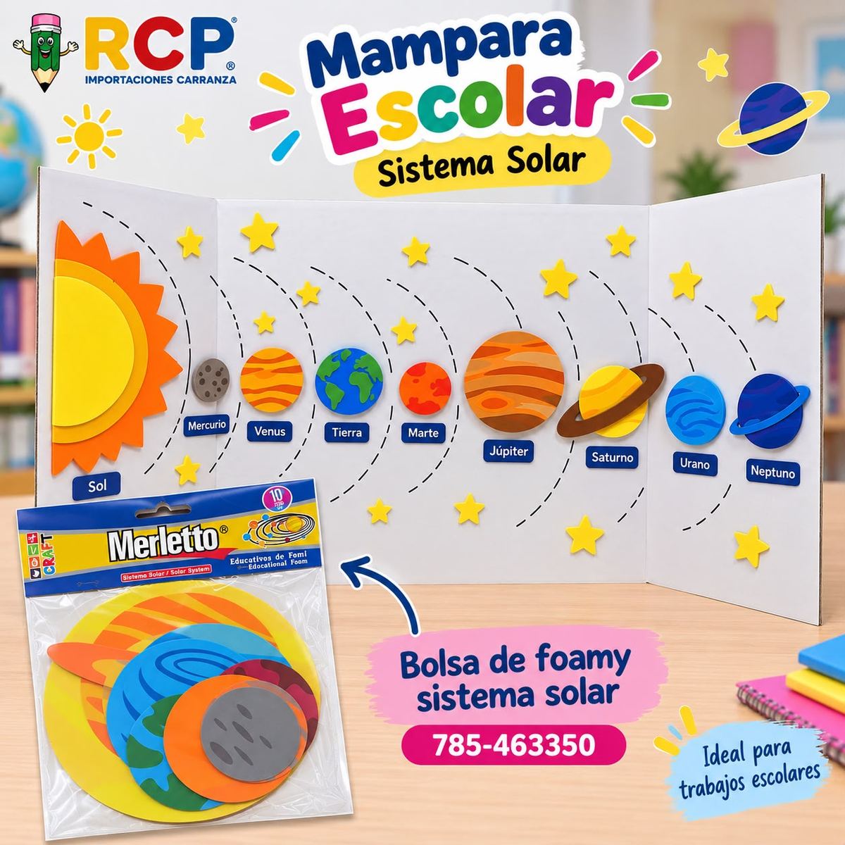 BOLSA DE FOAMY SISTEMA SOLAR MERLETTO